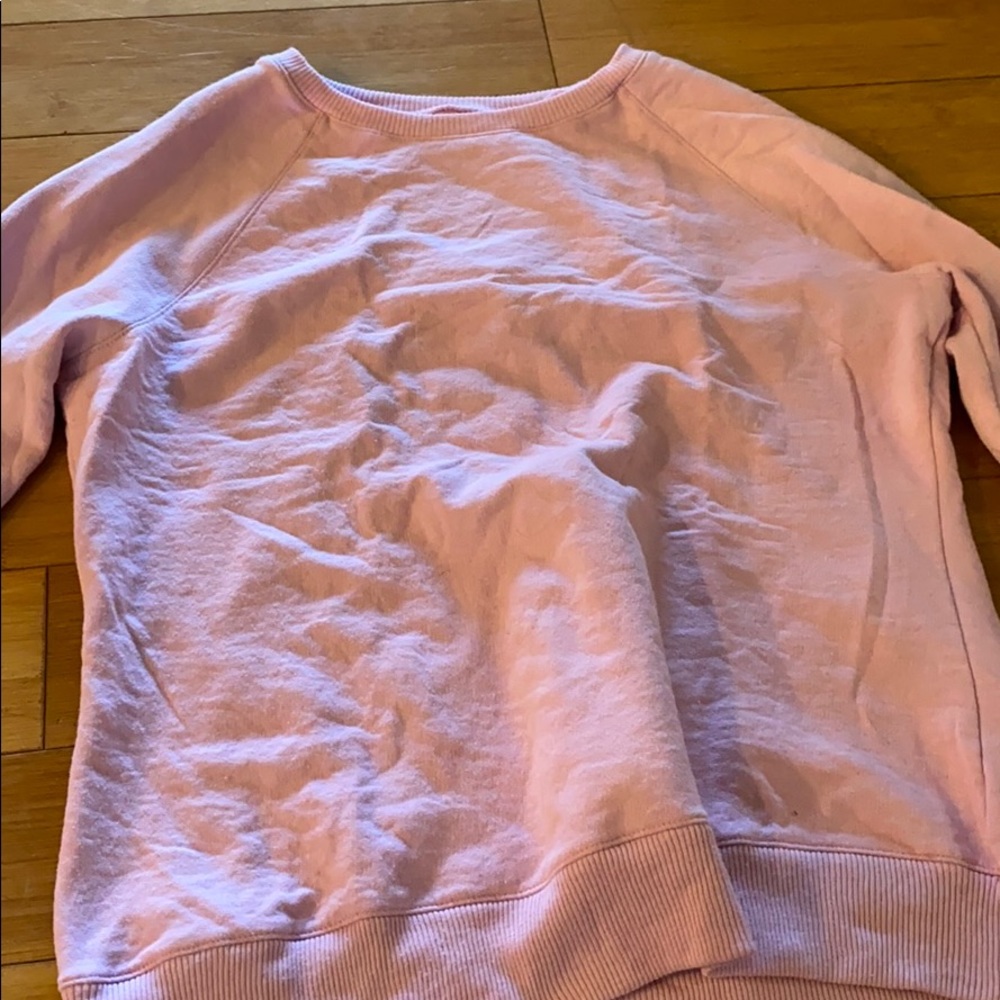 Pale pink workout pullover